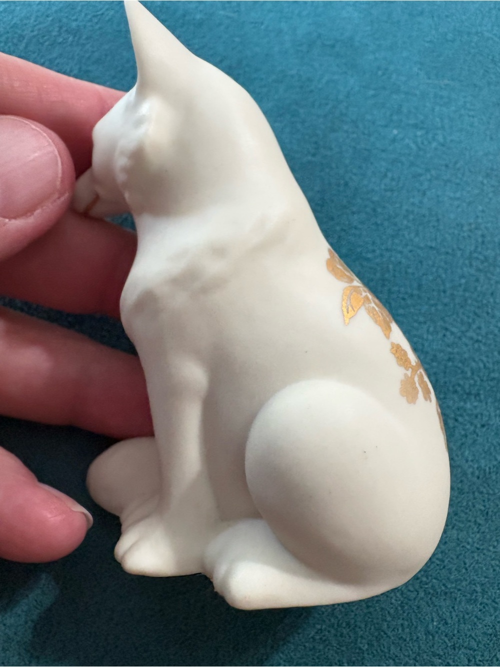 Lenox Everyday Wishes Fox Figurine 3” Gold Floral Design - Picture 7 of 10